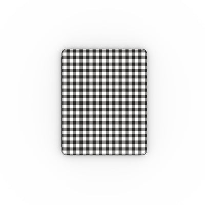 Blank and White Gingham Apple iPad Case