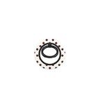 Burgundy in White Polka DotsRing Holder