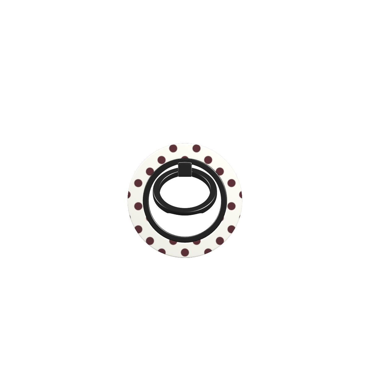 Burgundy in White Polka DotsRing Holder