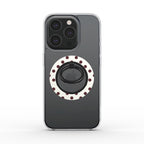 Burgundy in White Polka DotsRing Holder