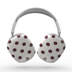 Burgundy in White Polka Dots Apple AirPods Max Tough Case