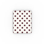 Burgundy in White Polka Dots Apple iPad Case