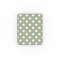 White in Sage Polka Dots Apple iPad Case