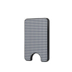 Navy Houndstooth Magnetic Wallet, 3D product render