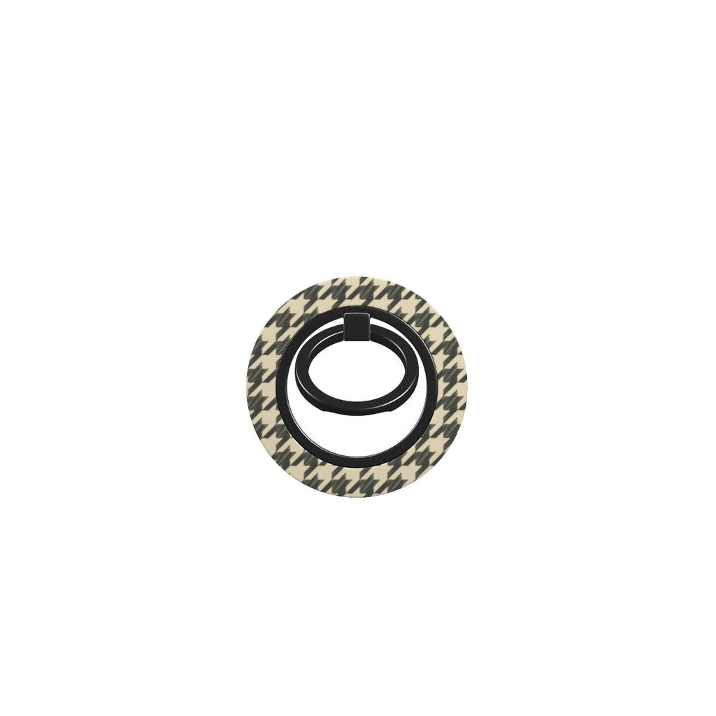 Sand Houndstooth Ring Holder, product photo on a white background
