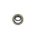 Sand Houndstooth Ring Holder, product photo on a white background