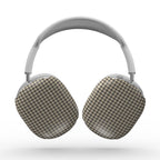 Sand Houndstooth Apple AirPods Max Tough Case — angled view