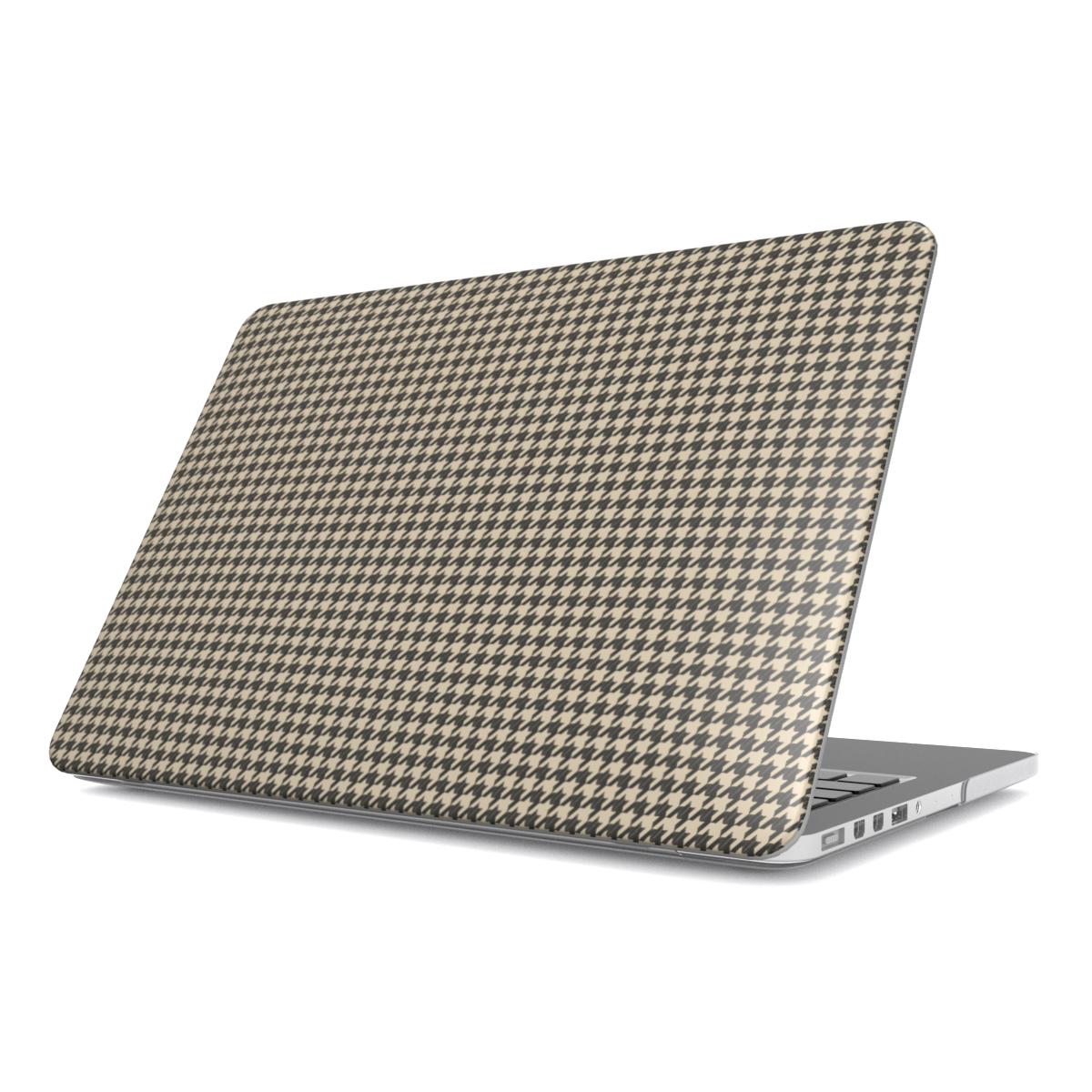 Sand Houndstooth MacBook Case, 3D product render