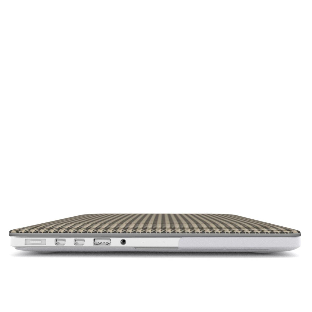 Sand Houndstooth MacBook Case, 3D product render