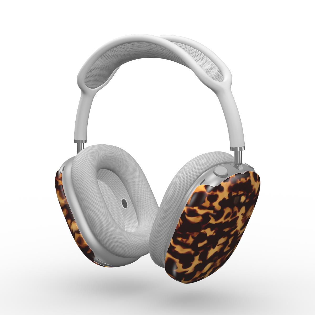 Classic Tortoiseshell Apple AirPods Max Tough Case — full view, front print