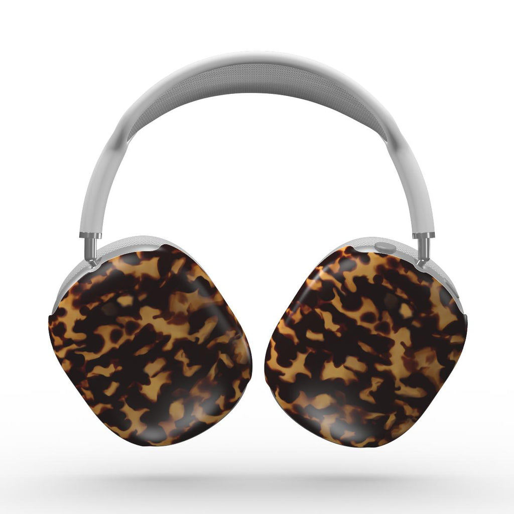 Classic Tortoiseshell Apple AirPods Max Tough Case — angled view