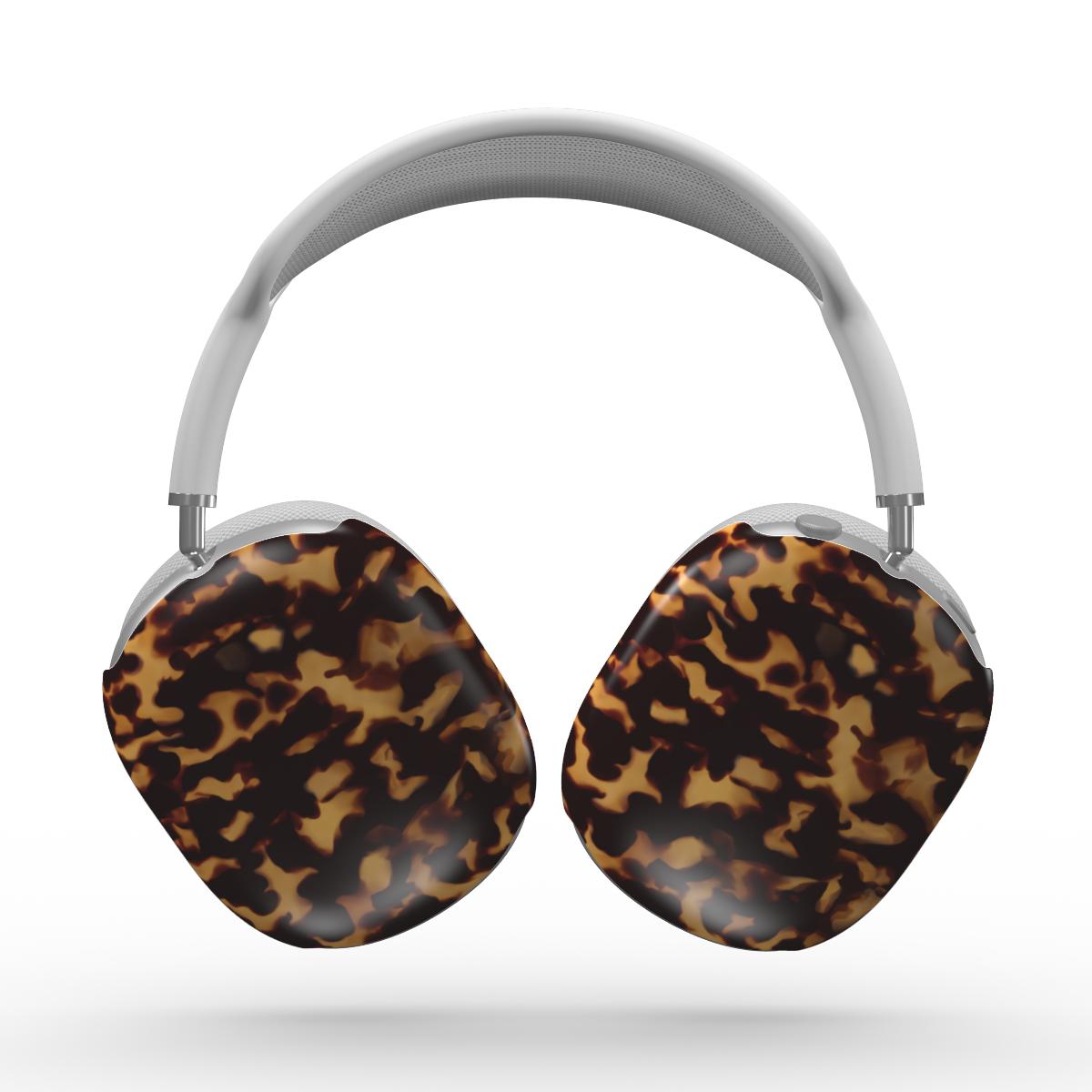 Classic Tortoiseshell Apple AirPods Max Tough Case — angled view
