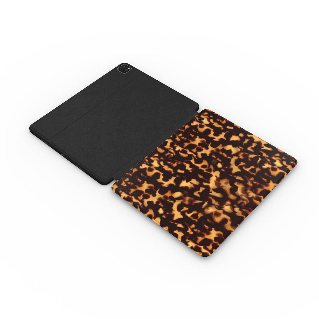 Classic Tortoiseshell Apple iPad Case — angled view