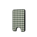 Deep Forest Gingham Magnetic Wallet, 3D product render