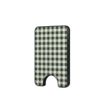 Deep Forest Gingham Magnetic Wallet, 3D product render