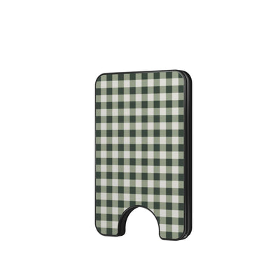 Deep Forest Gingham Magnetic Wallet