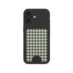 Deep Forest Gingham Magnetic Wallet, 3D product render