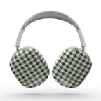 Deep Forest Gingham Apple AirPods Max Tough Case — angled view
