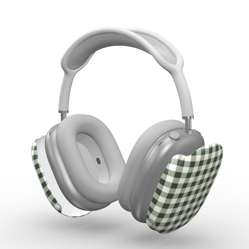 Deep Forest Gingham Apple AirPods Max Tough Case — side profile