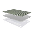 Deep Forest Gingham MacBook Case, 3D product render