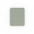 Deep Forest Gingham Apple iPad Case — full view, front print