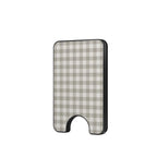 Stone Gingham Magnetic Wallet, 3D product render