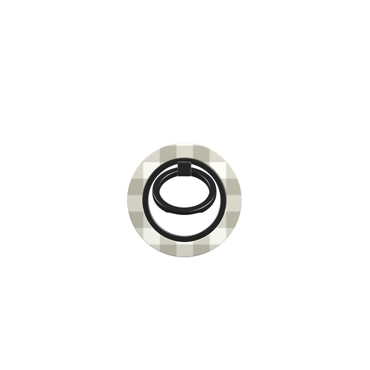 Stone Gingham Ring Holder, product photo on a white background