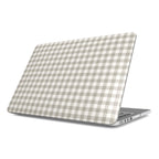 Stone Gingham MacBook Case, 3D product render