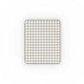 Stone Gingham Apple iPad Case — full view, front print