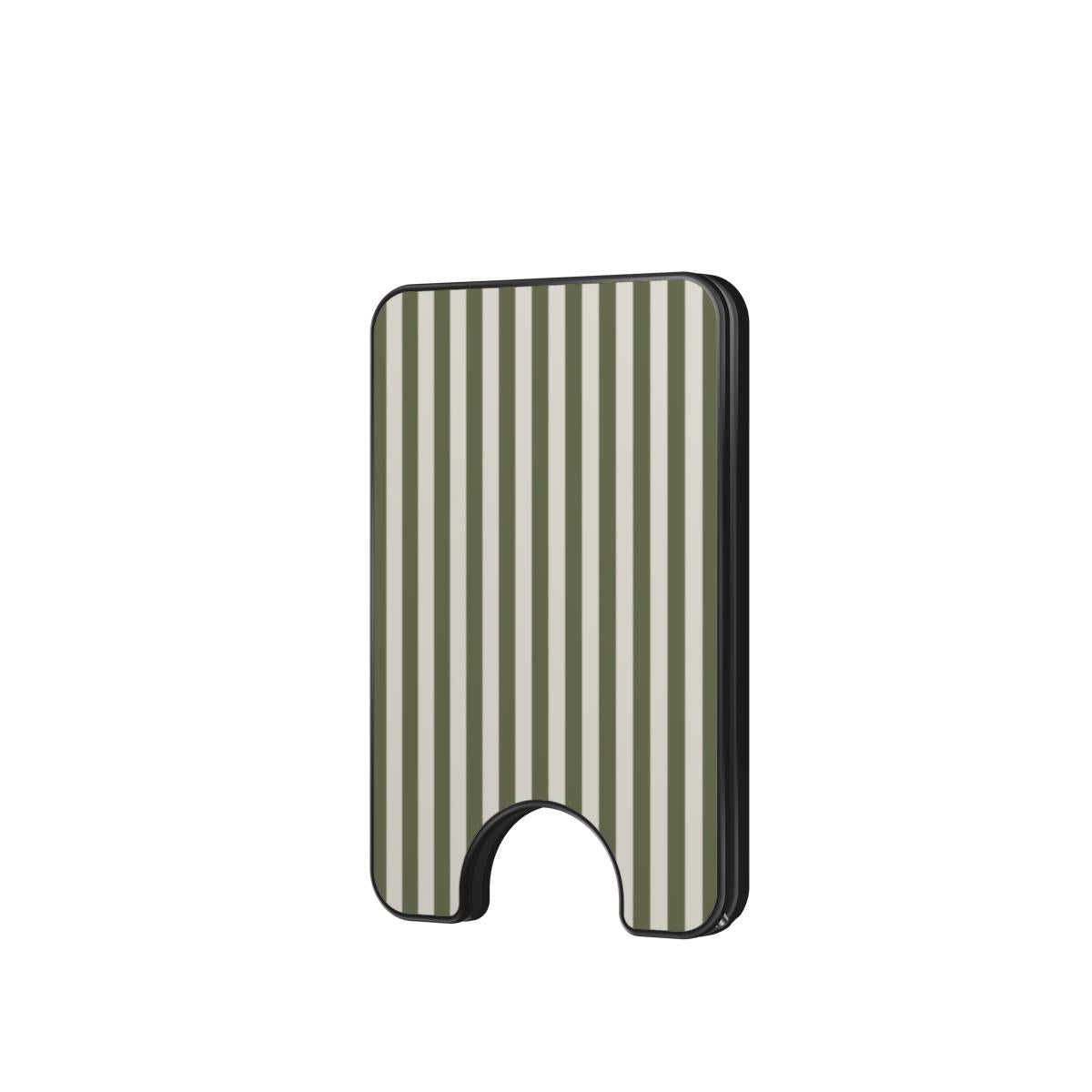 Olive Stripes Magnetic wallet