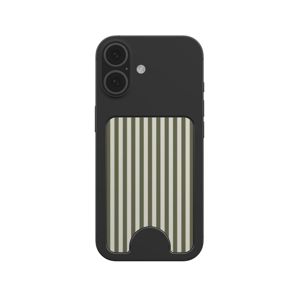 Olive Stripes Magnetic wallet