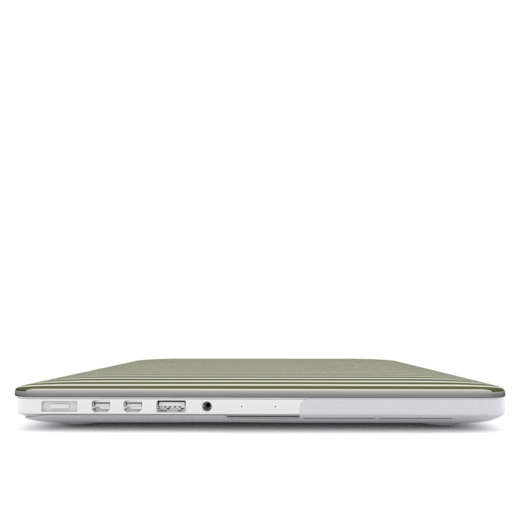 Olive Stripes MacBook Case