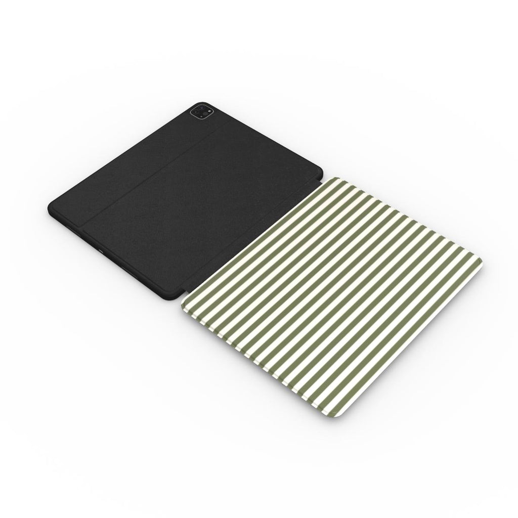 Olive Stripes Apple iPad Case