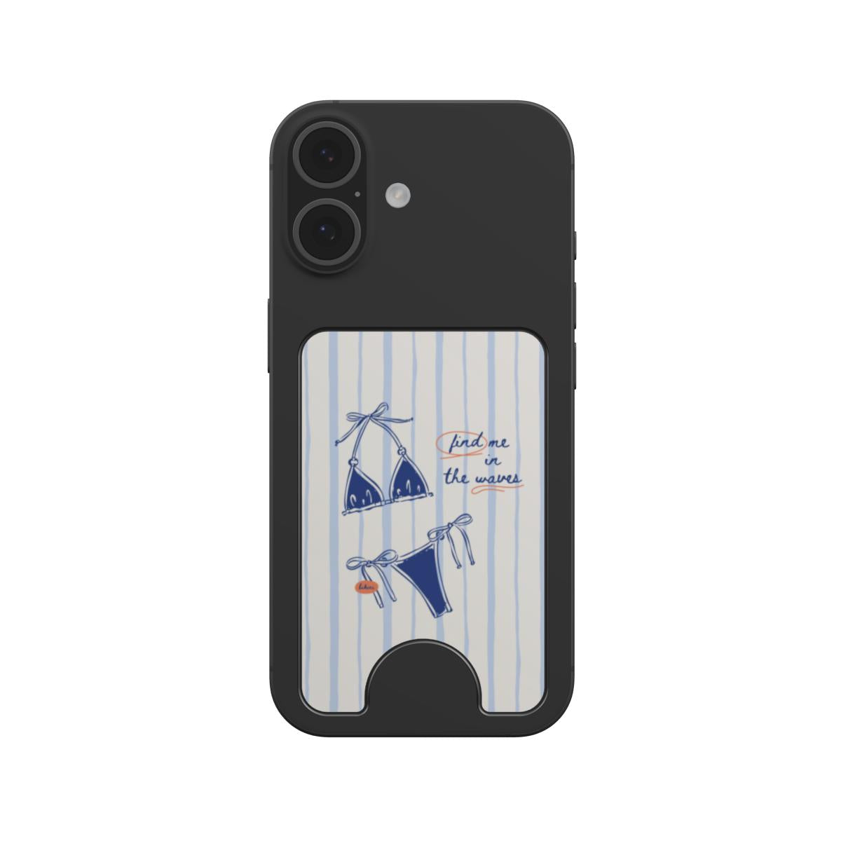 Blue bikini coastal Magnetic wallet