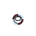 Burgundy and Sky Checkedboard Ring Holder