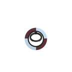 Burgundy and Sky Checkedboard Ring Holder