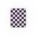 Burgundy and Sky Checkedboard Apple iPad Case