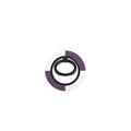 Plum Checkedboard Ring Holder