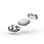 Plum Checkedboard Apple AirPods Tough Case