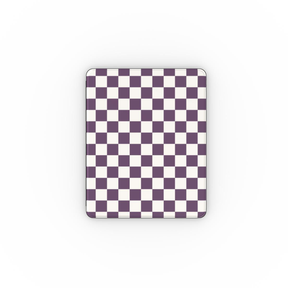 Plum Checkedboard Apple iPad Case
