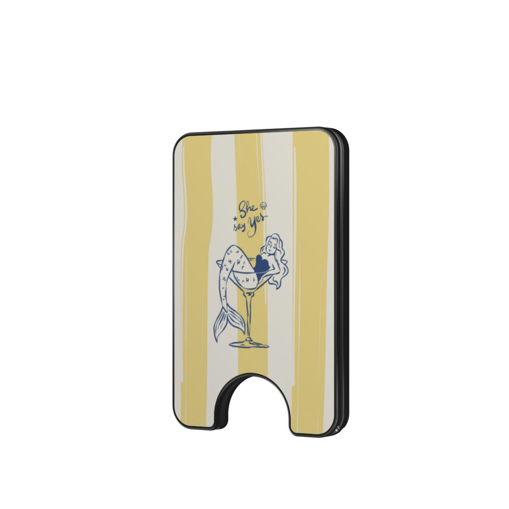 Butter mermaid coastal Magnetic wallet