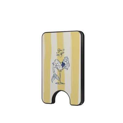 Butter mermaid coastal Magnetic wallet