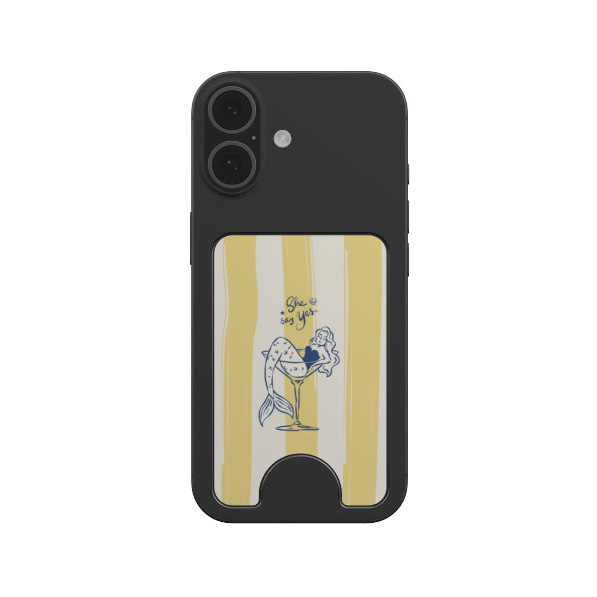 Butter mermaid coastal Magnetic wallet