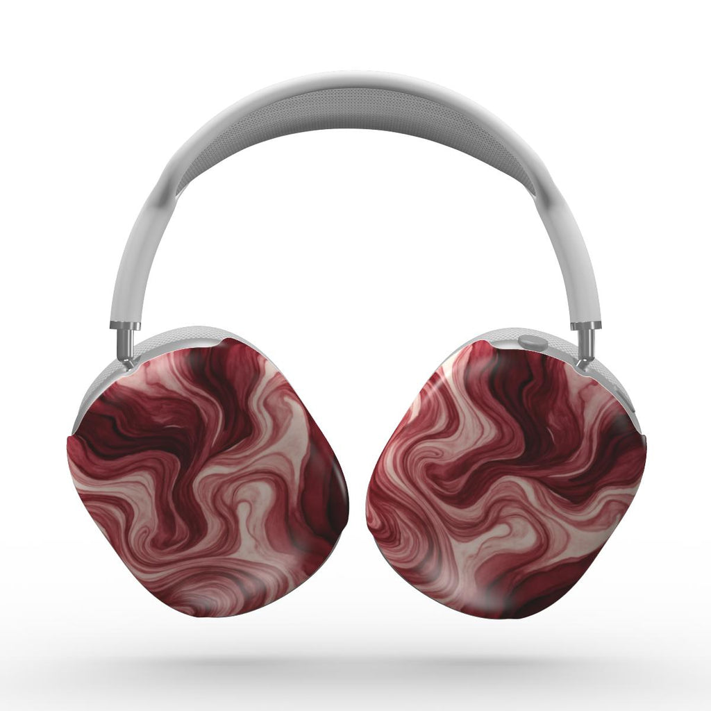 Maroon Burgundy Abstract Apple AirPods Max Tough Case