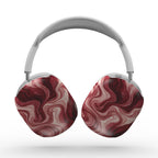 Maroon Burgundy Abstract Apple AirPods Max Tough Case