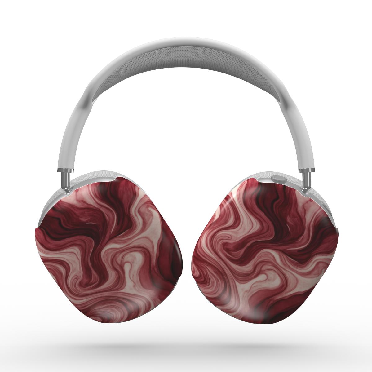 Maroon Burgundy Abstract Apple AirPods Max Tough Case