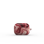Maroon Burgundy Abstract Apple AirPods Tough Case