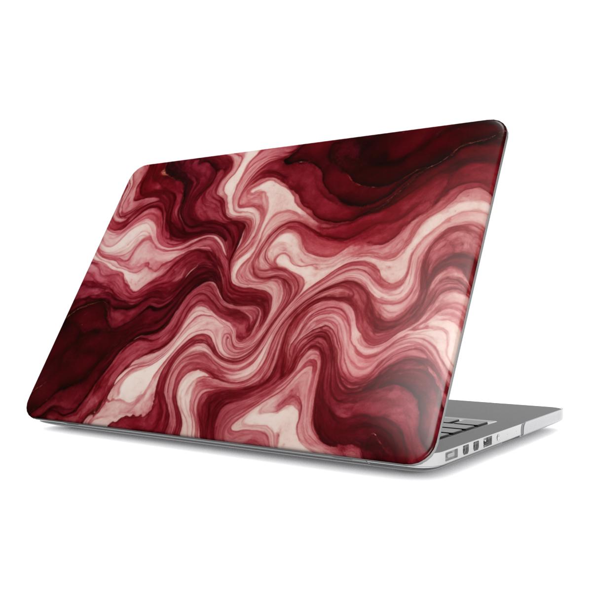 Maroon Burgundy Abstract MacBook Case
