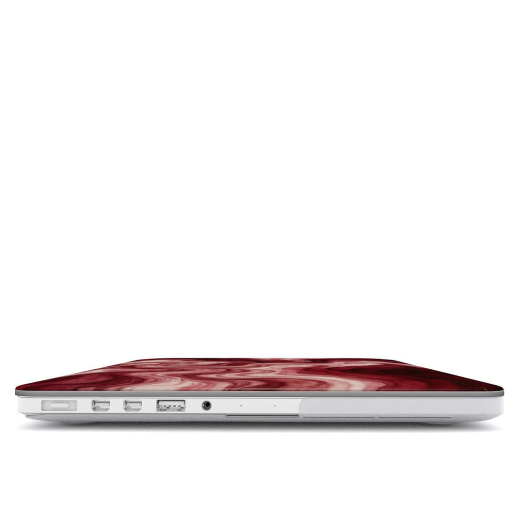 Maroon Burgundy Abstract MacBook Case