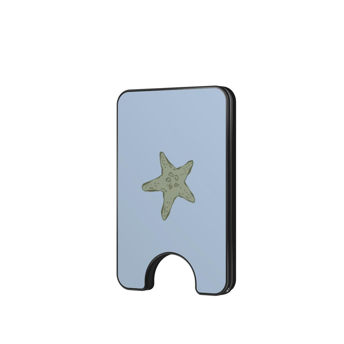 Sage starfish coastal Magnetic wallet